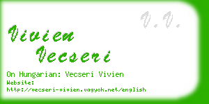 vivien vecseri business card